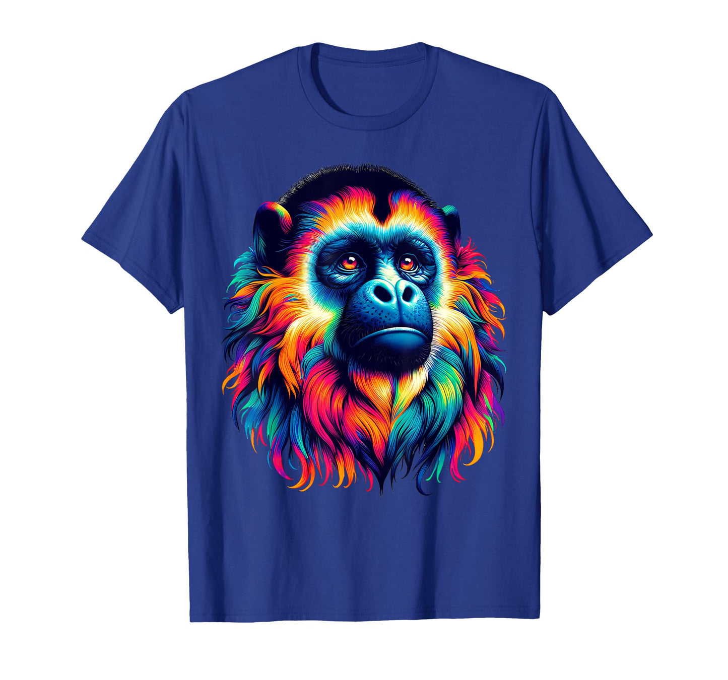 Cool Howler Monkey Spirit Animal Illustration Tie Dye Art T-Shirt