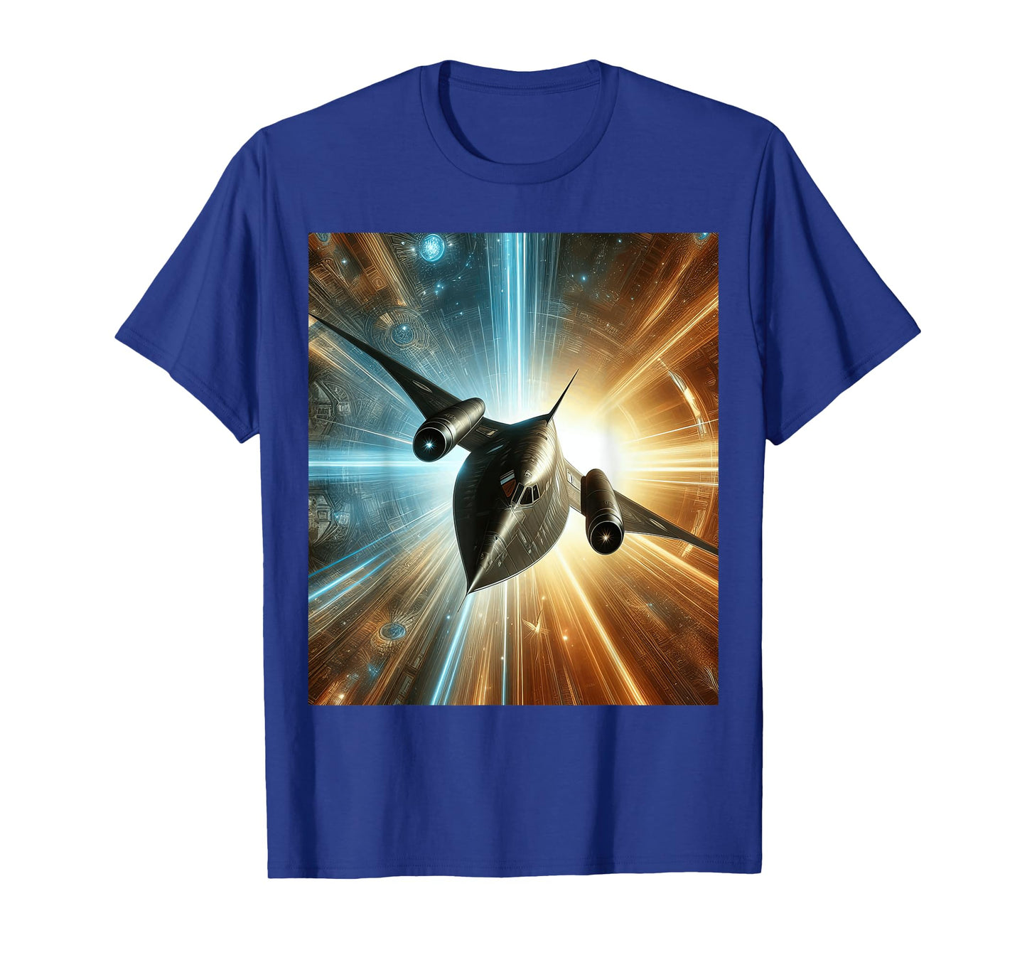 SR-71 Blackbird Blueprint Air Force Military Jet T-Shirt