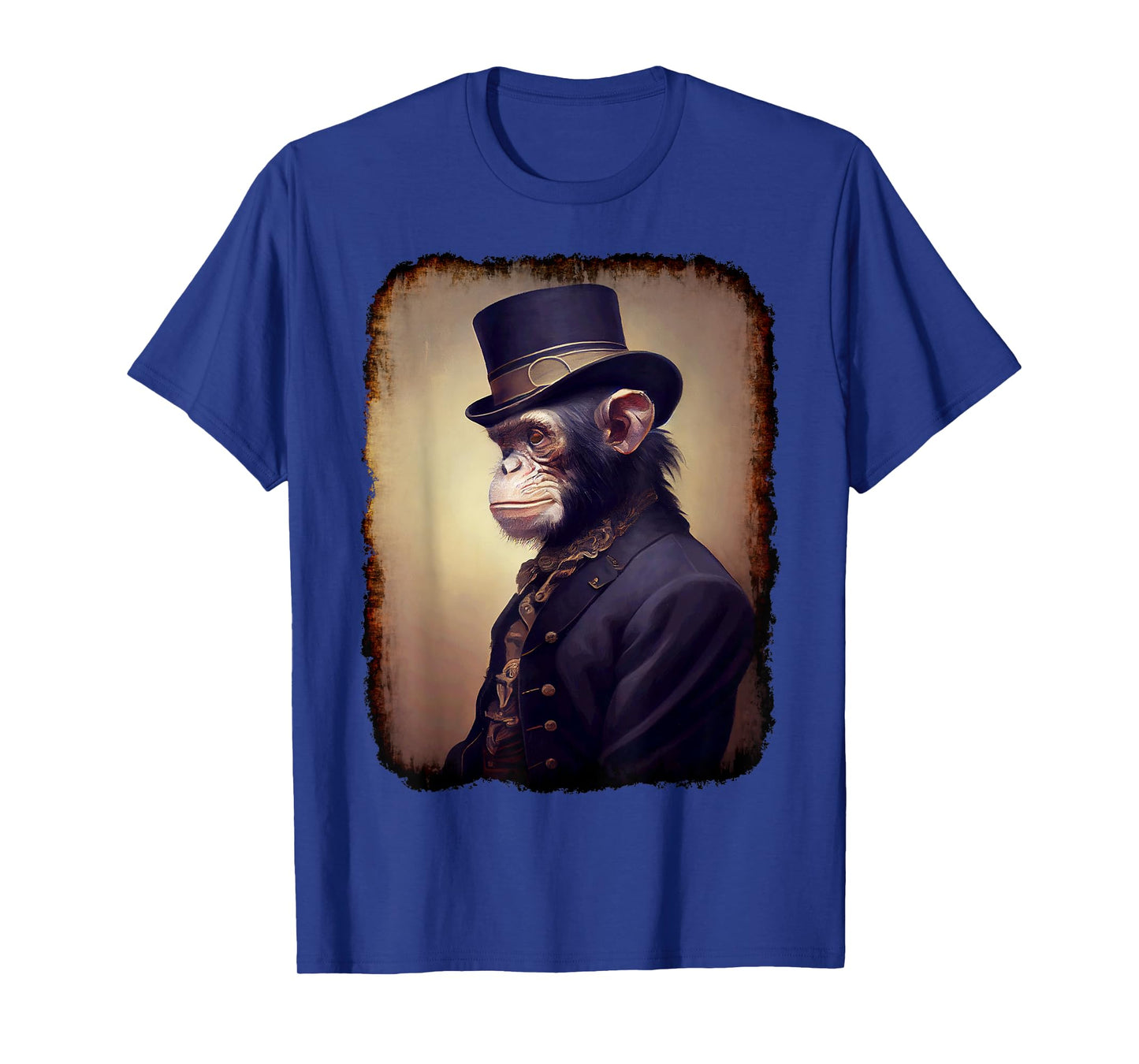 Victorian Style Portrait Of A Chimpanzee, Steampunk, Monkey T-Shirt