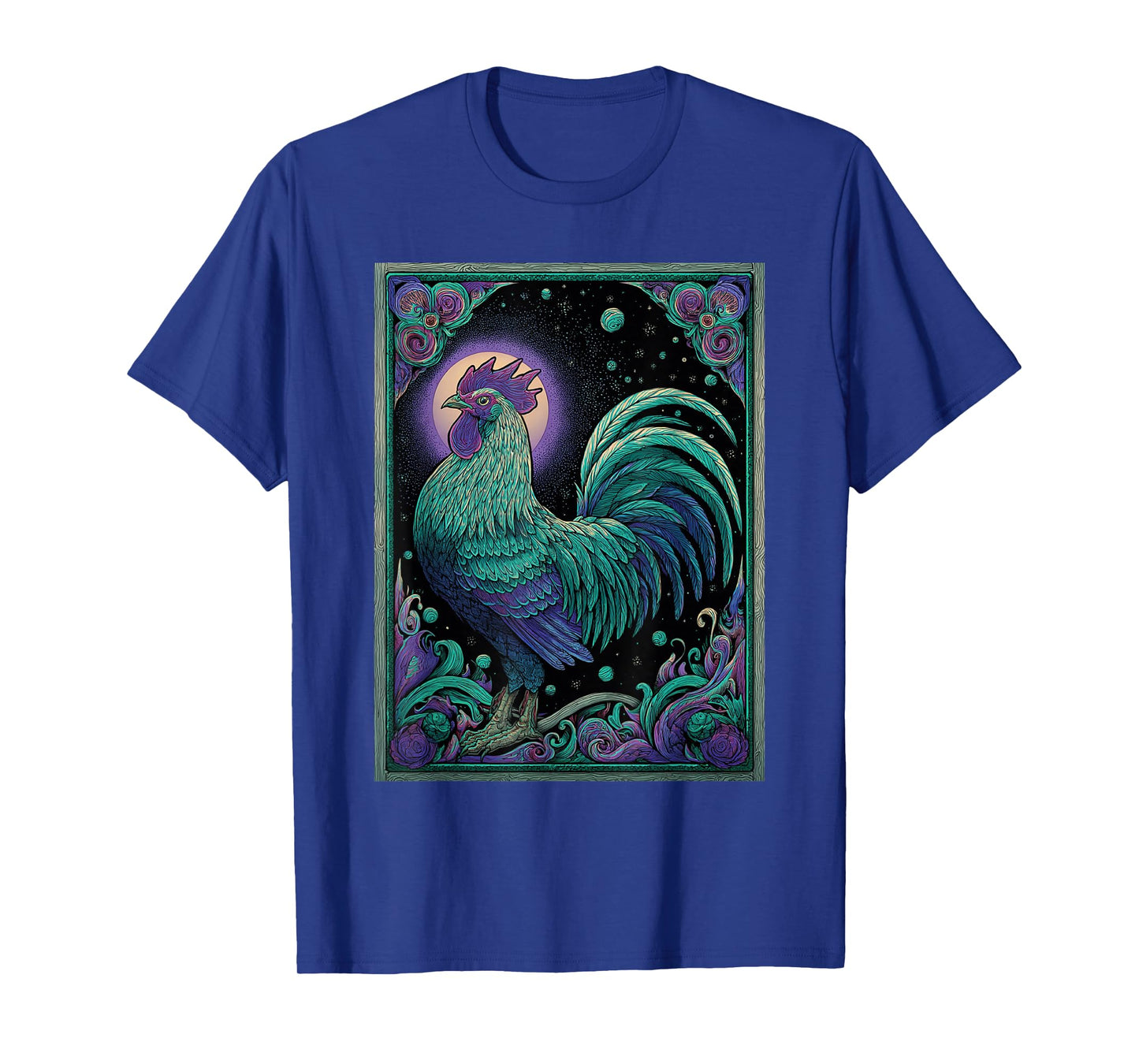 Galactic Rooster Psychedelic Chicken Space T-Shirt