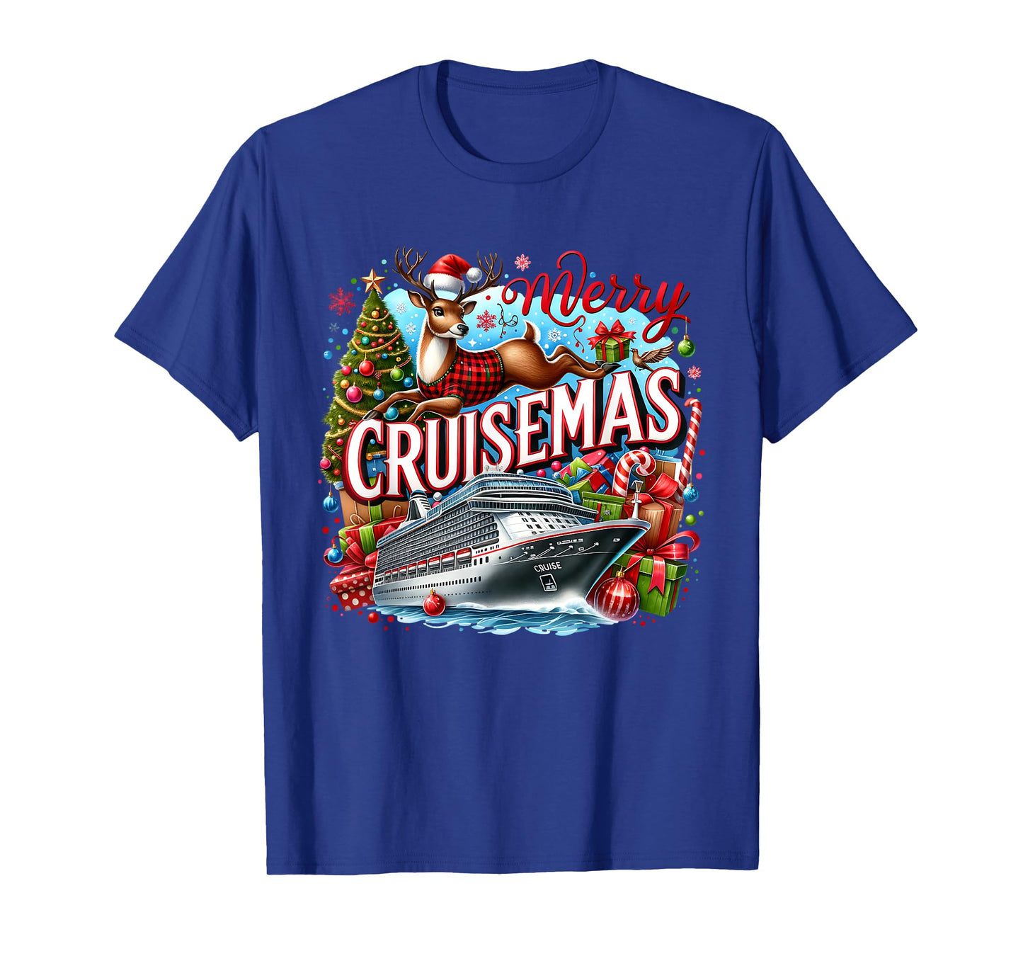 Merry Cruisemas Cruise 2024 Funny Christmas Cruisin Crew T-Shirt