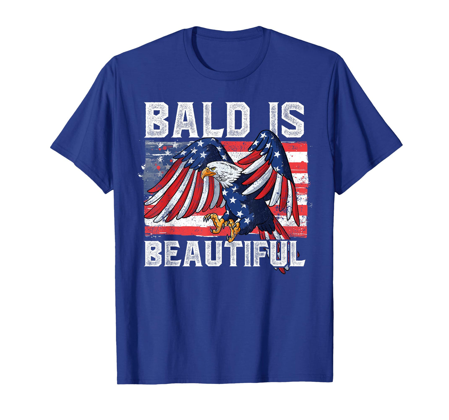 Bald Is Beautiful 4th Of July T-Shirt