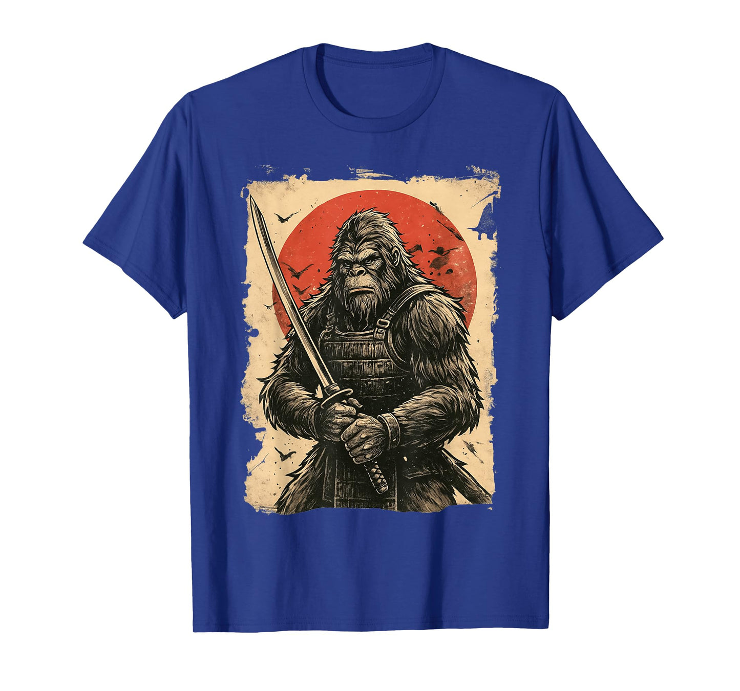 Bigfoot Samurai Japanese Sword Sasquatch T-Shirt