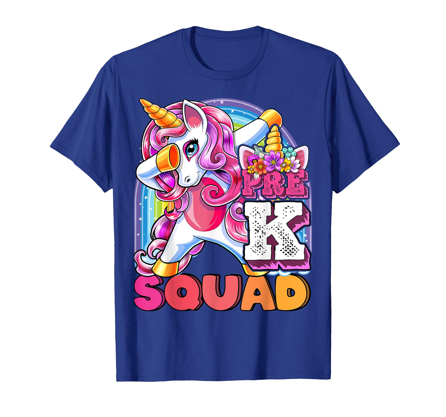Pre-K Squad Dabbing Unicorn Back to School Girls Gift T-Shirt