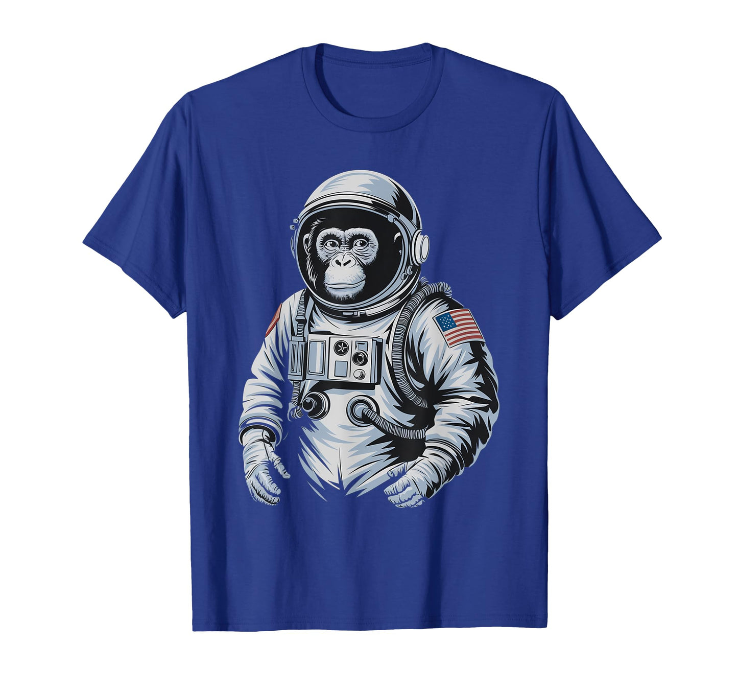 Vintage Space Astronaut Monkey Graphic T-Shirt