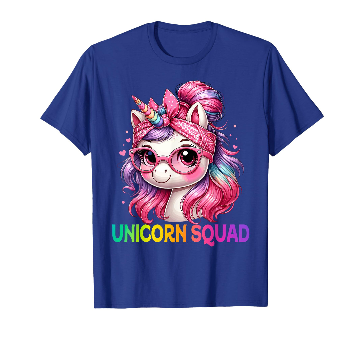 Unicorn Squad - Graceful Unicorn with leopard Bandana T-Shirt
