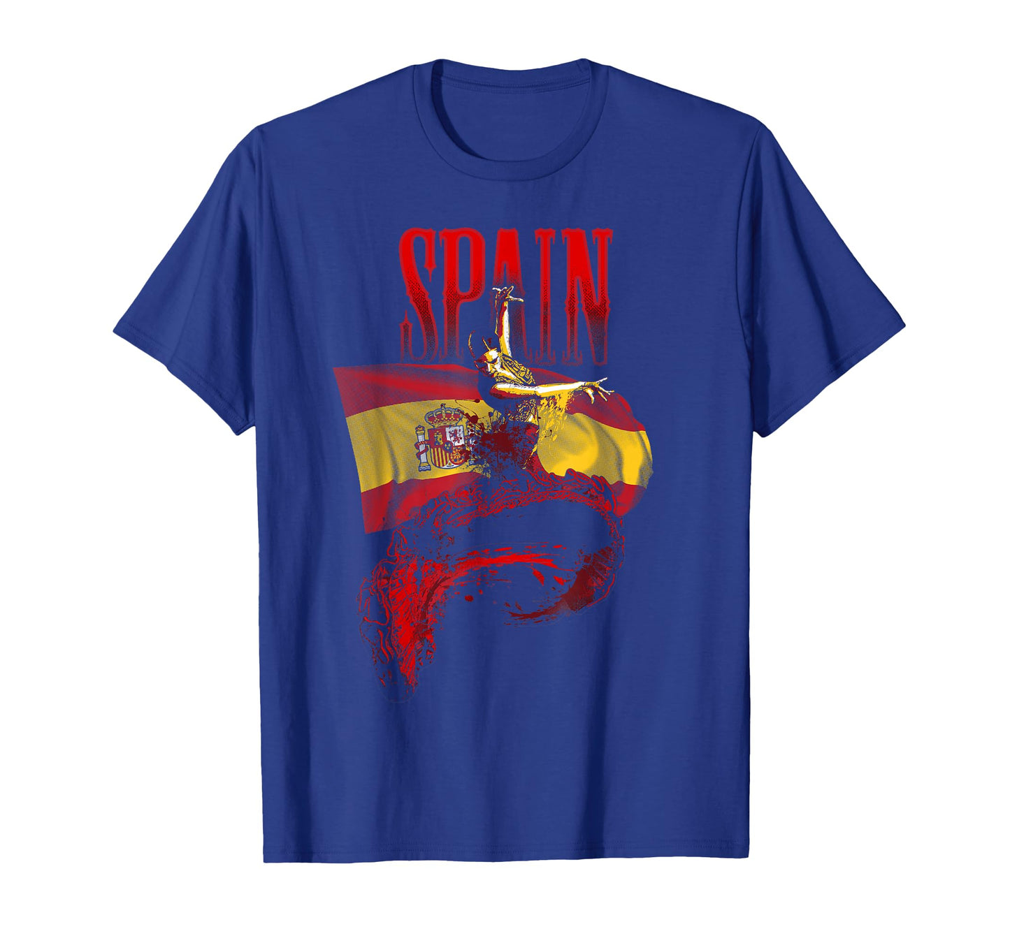 Flamenco Dancer Spain Flag Spanish Heritage Art T-Shirt