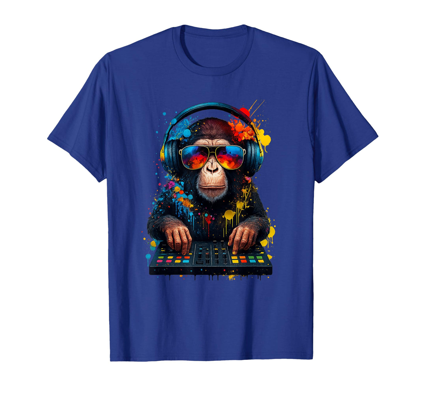 Cool Monkey With Sunglasses DJ Rave T-Shirt