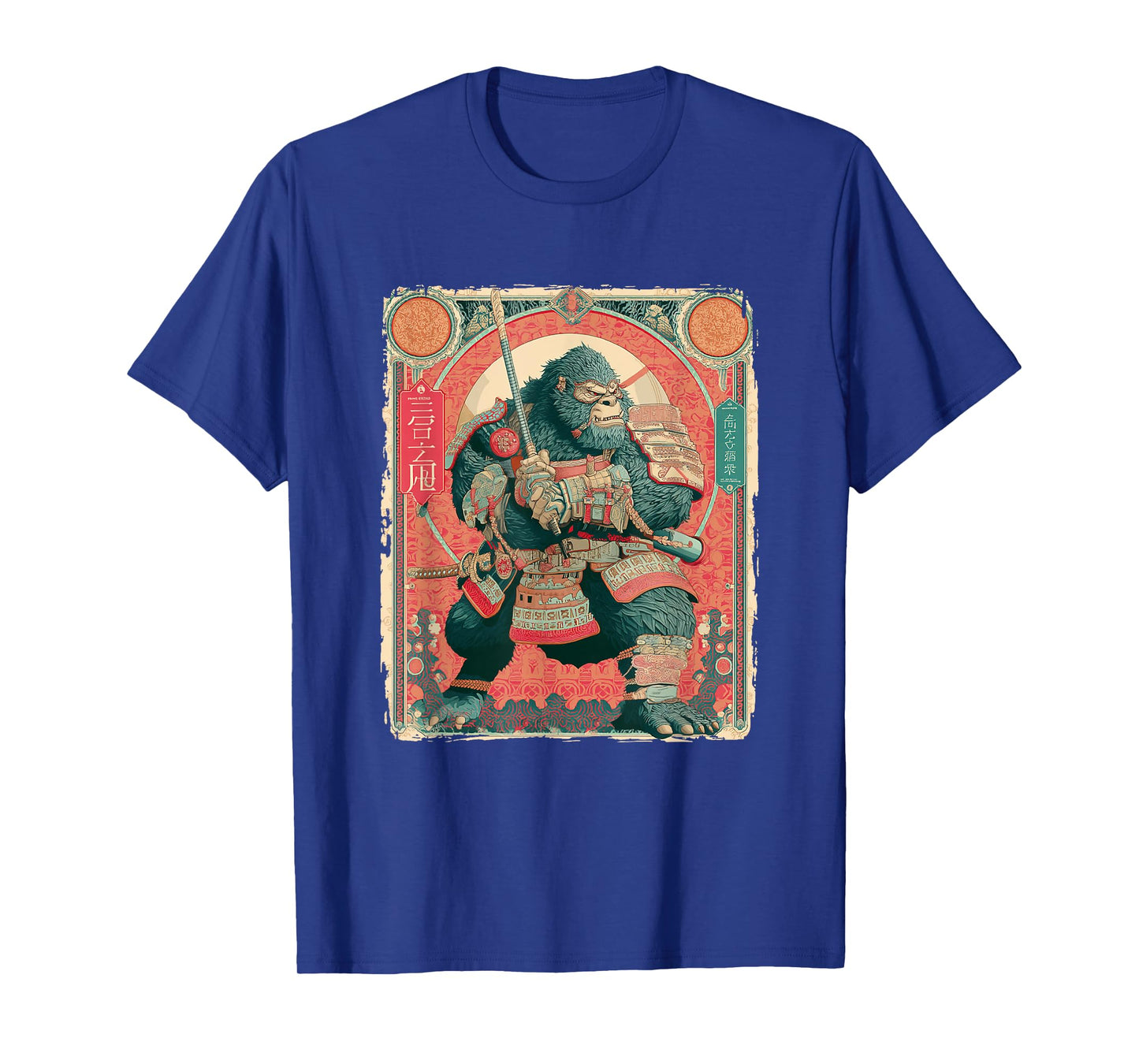 Samurai Bigfoot Japanese Vintage Ukiyo-e Art T-Shirt
