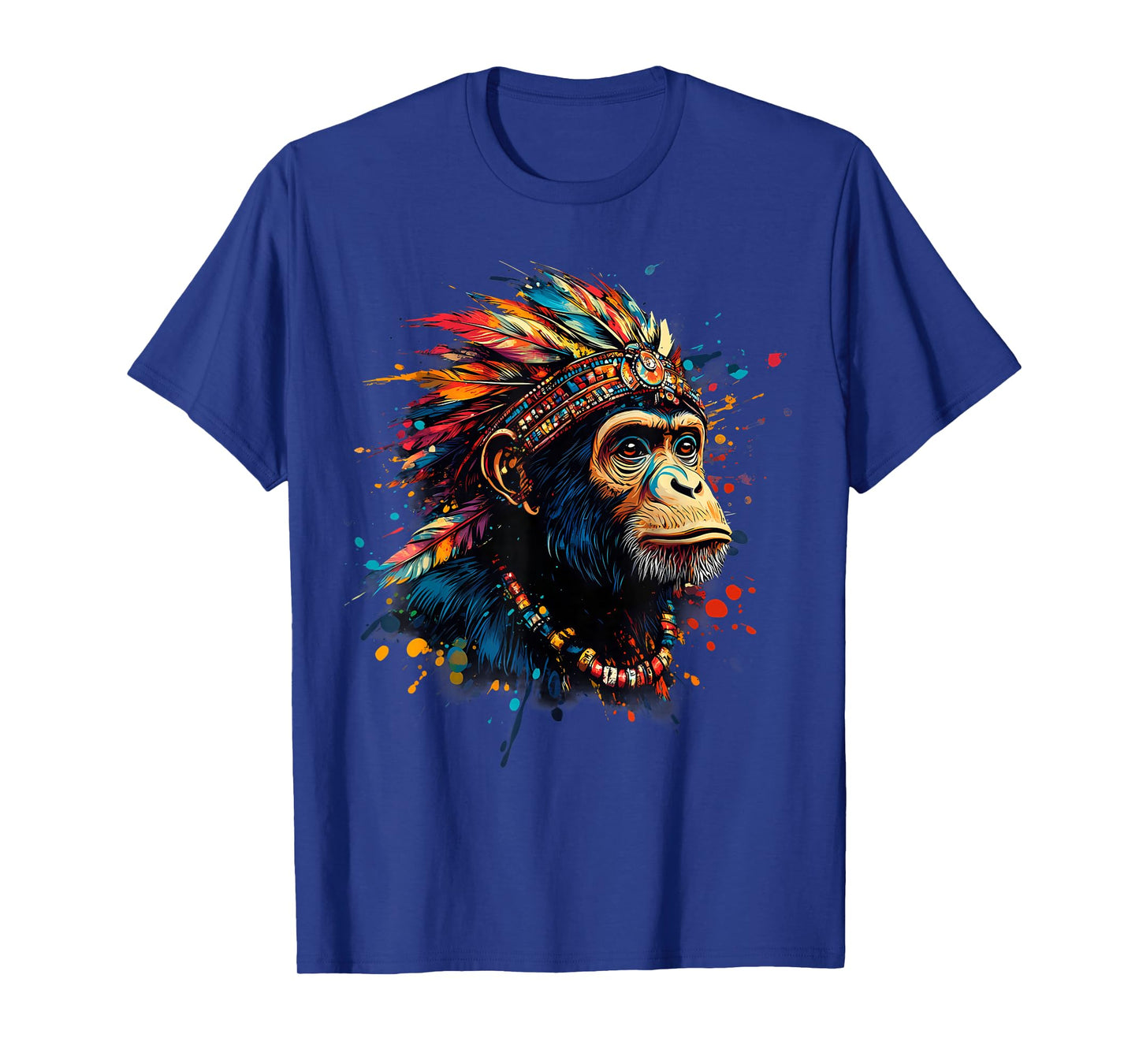 Native American Indian Chief Native American Pride Monkey T-Shirt
