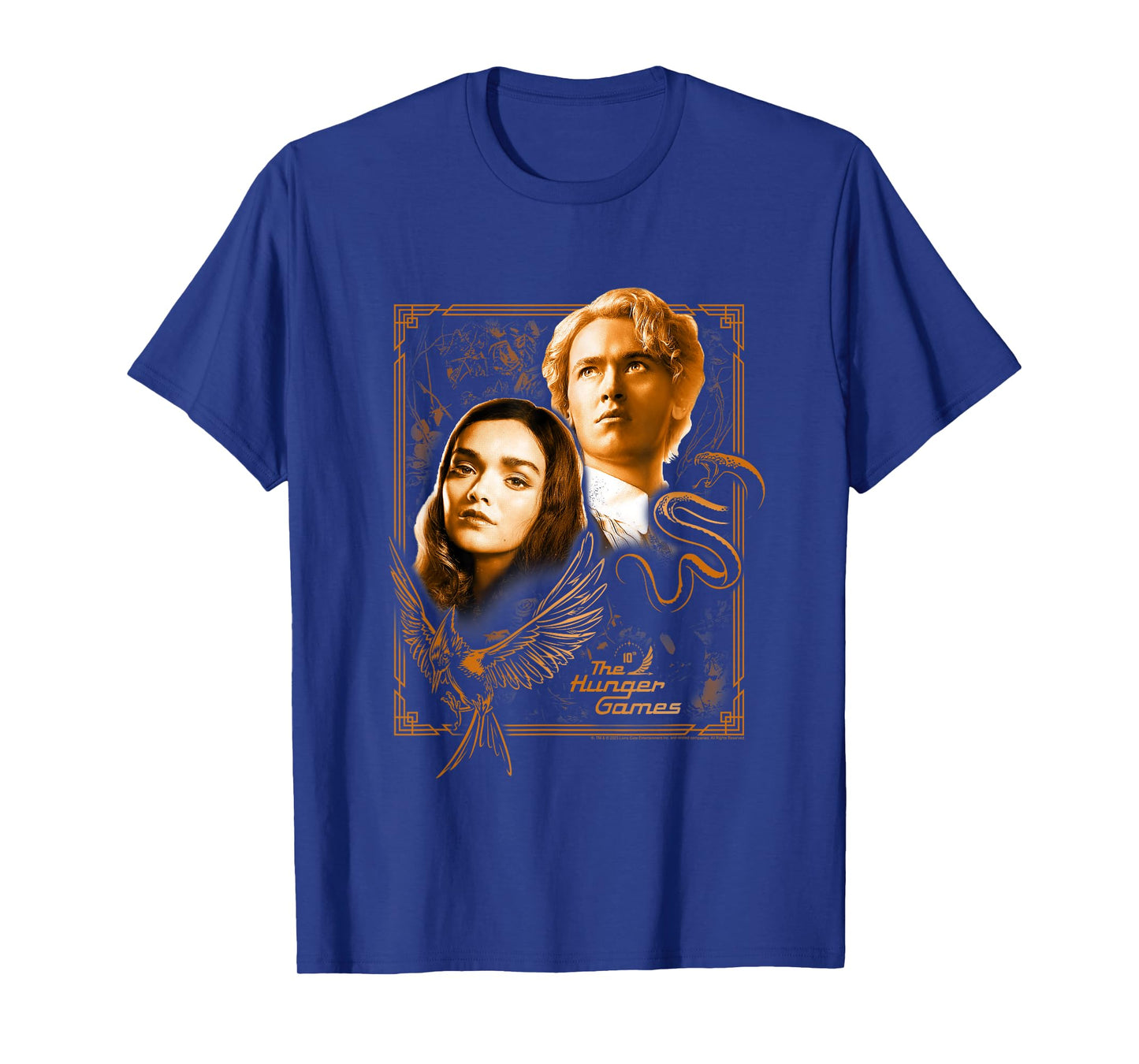 The Ballad of Songbirds and Snakes Framed Lucy Gray & Snow T-Shirt