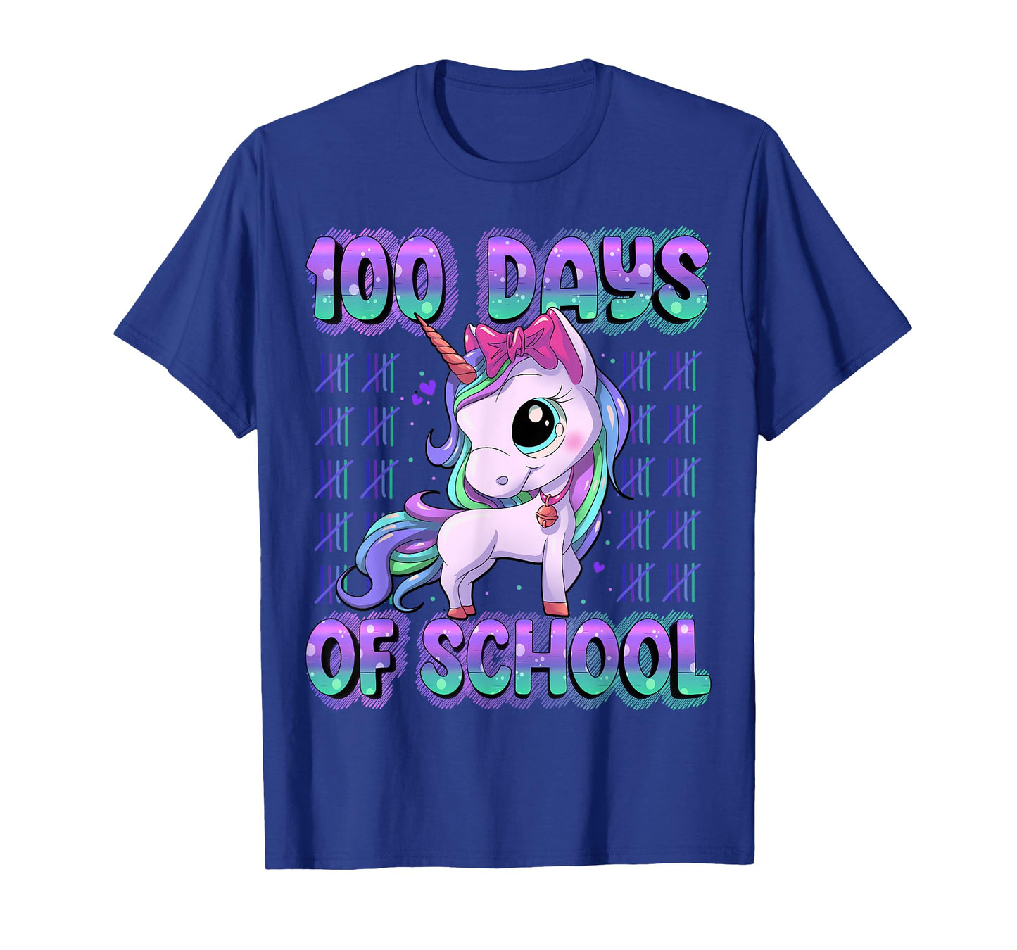 100 Magical Day of School Unicorn Shirts 100 Days Smarter Unisex Kids School Shirt Black Short Sleeve T-Shirt Small