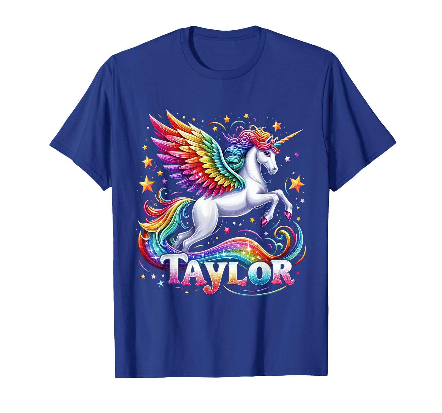 Girl Retro Taylor First Name Personalized Groovy 80's T-Shirt
