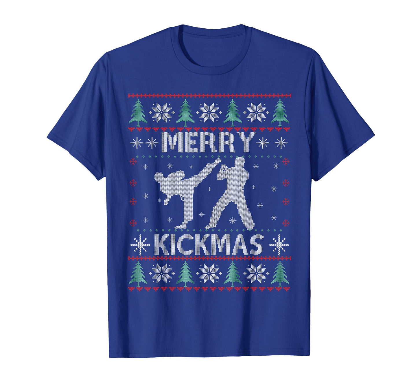Merry Kickmas Taekwondo Christmas Ugly Sweater Xmas Funny T-Shirt