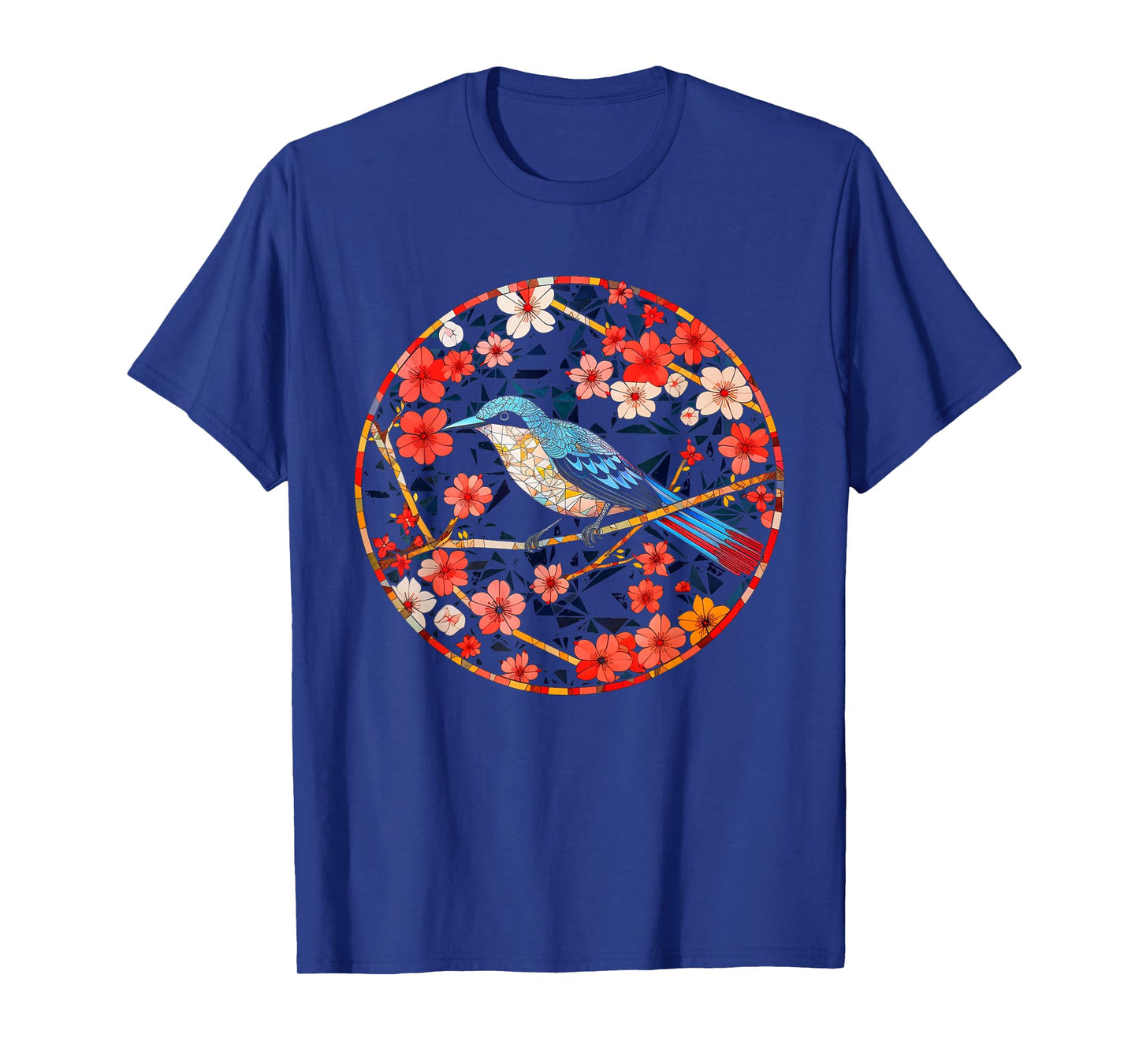 Bird Church Blossom - Bird Motif Art Animal Flowers Bird T-Shirt