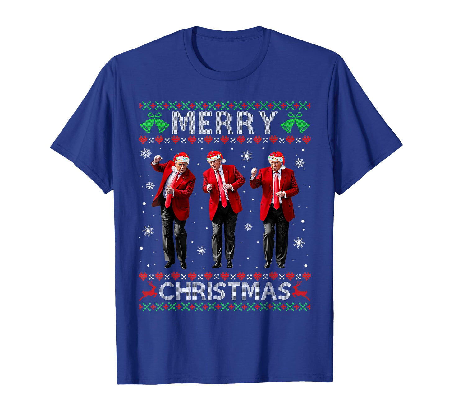 Funny Trump Dance Merry Christmas Ugly Xmas Sweater Pajamas T-Shirt