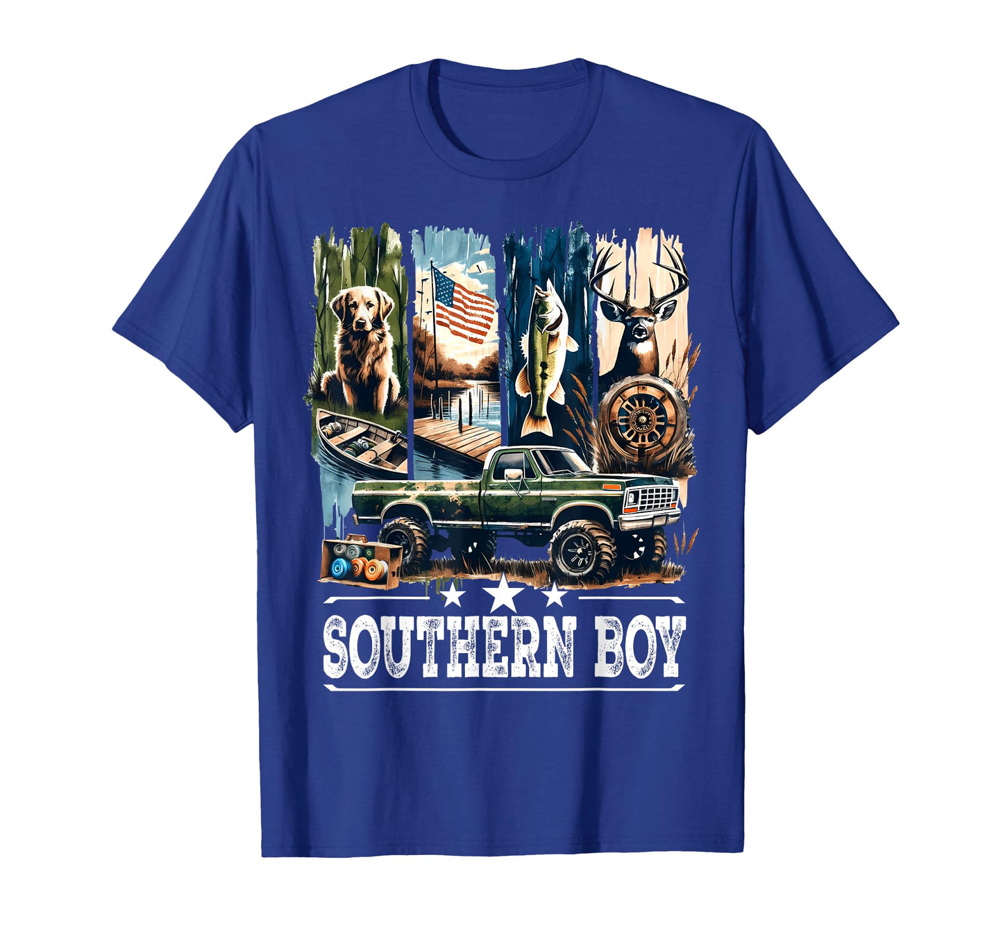 Duck Hunting Lab Dog Mallard Retriever Local Southern Boy T-Shirt