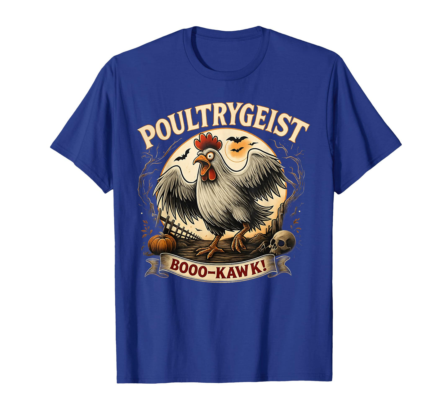 Funny Chicken Halloween Spooky Chicken Poultrygeist Parade T-Shirt