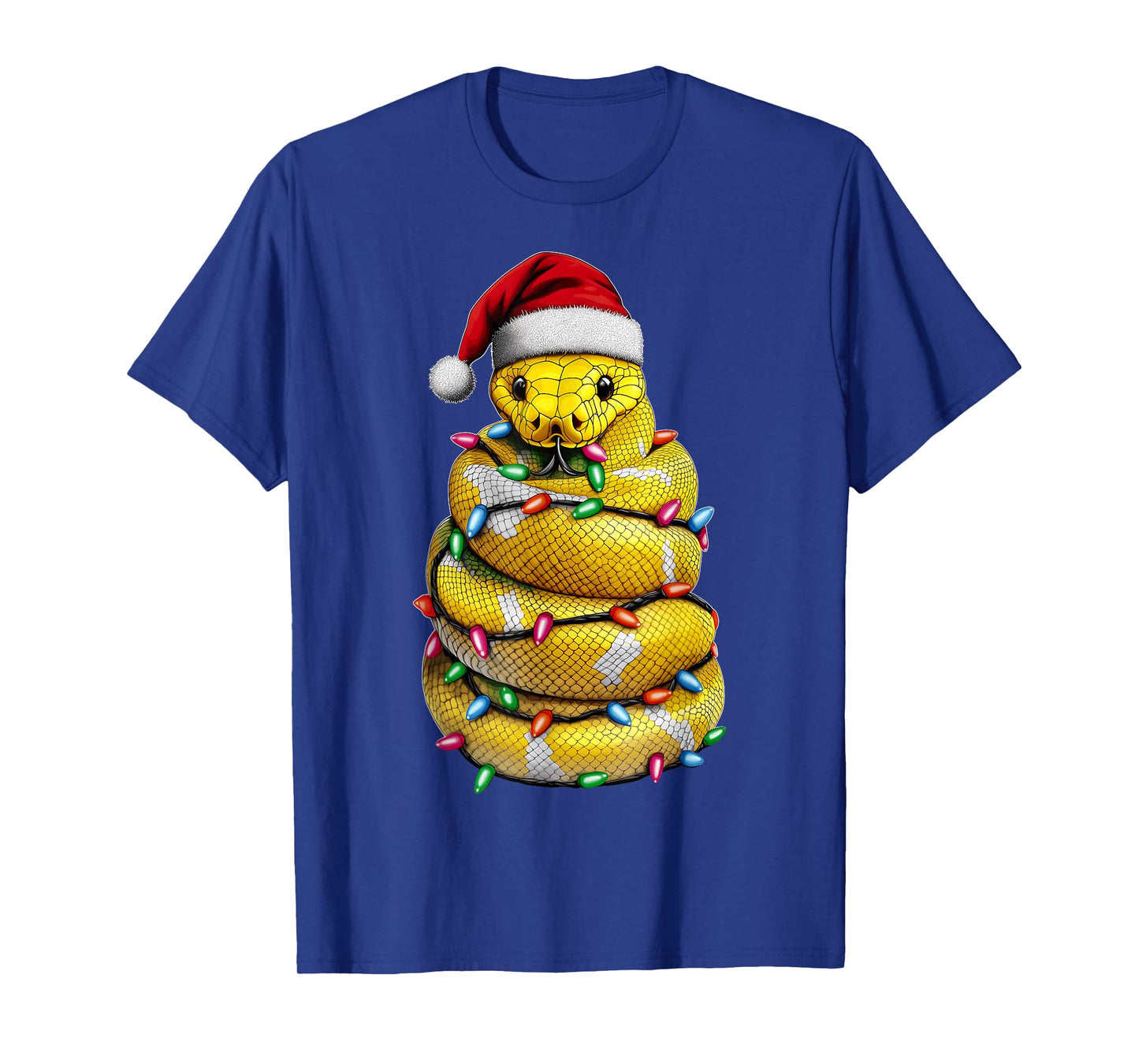 Ball Python Snake Christmas Hat Xmas T-Shirt