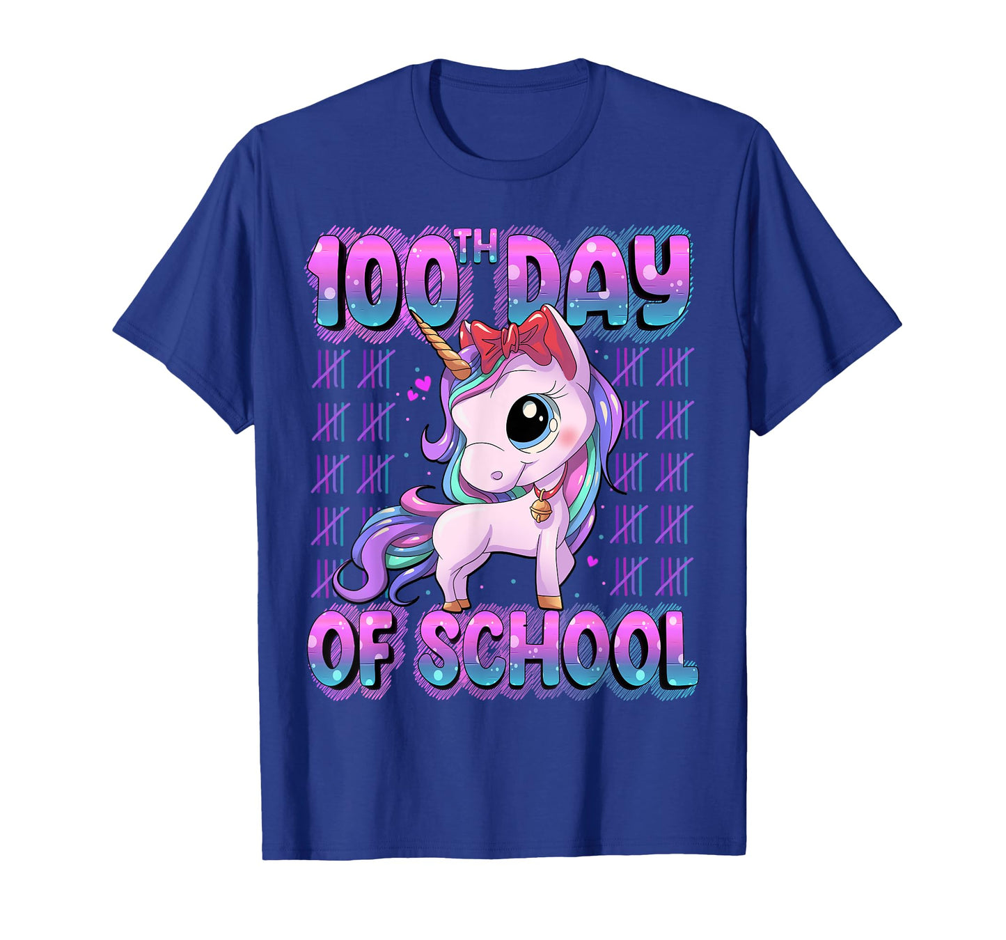 100 Days Of School Shirt Unicorn 100 Days Smarter 100th Day T-Shirt