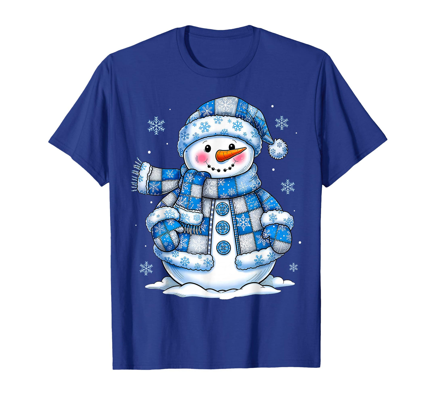 Funny Snowman Snowflake Merry Christmas Xmas Family Holiday T-Shirt