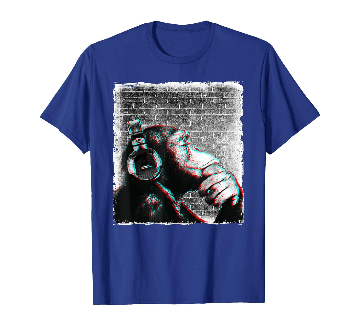 Monkey Chimp WIth Headphones Shirt - Edm Dj Music Lover Cool T-Shirt