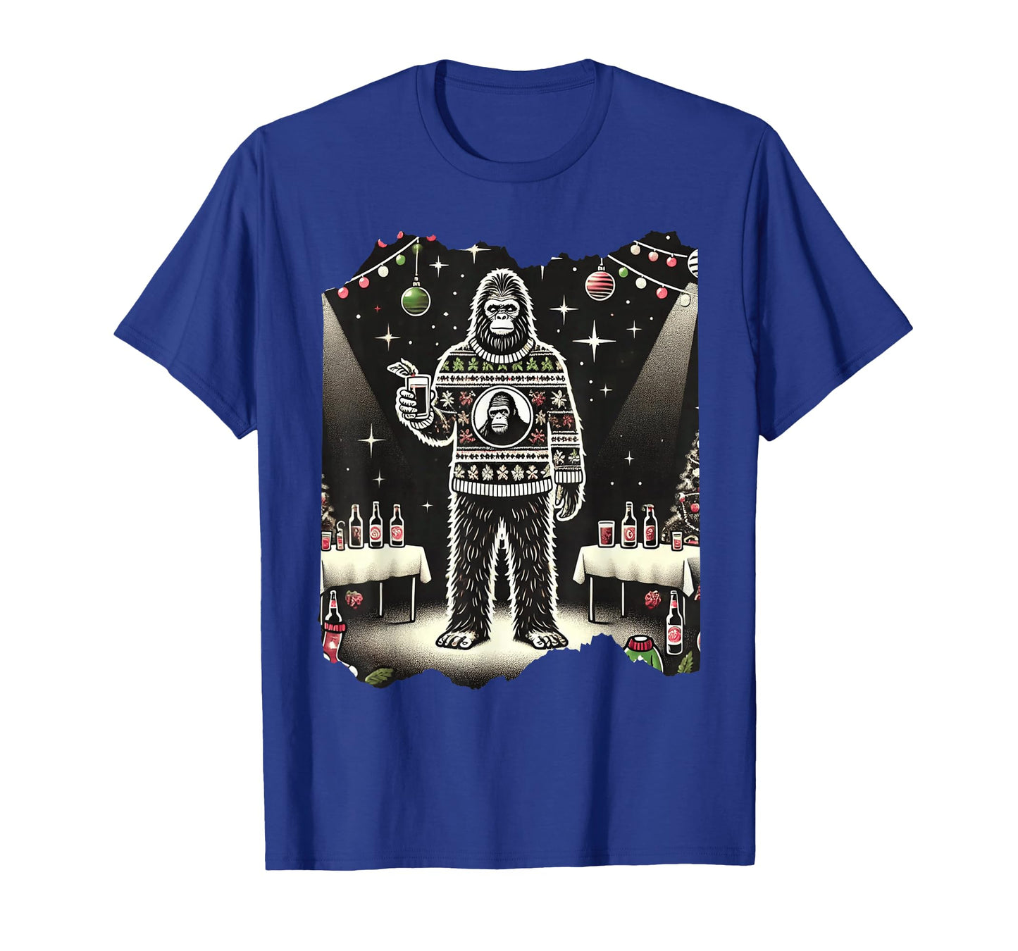 Cute Funny Bigfoot Sasquatch Ugly Christmas Xmas Bigfoot T-Shirt
