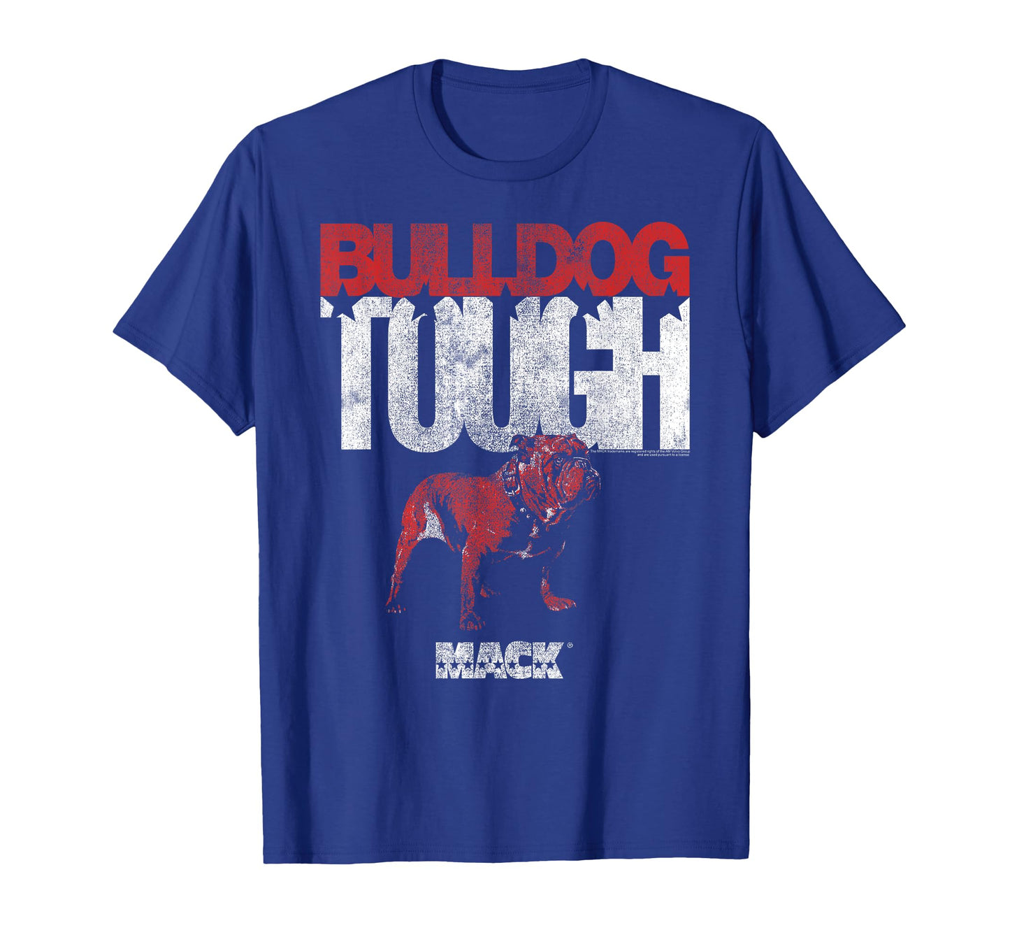 Mack Trucks Bulldog Tough Distressed Logo Trucker T-Shirt