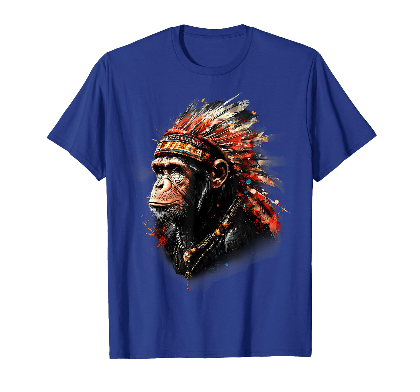 Native American Indian Chief Native American Pride Monkey T-Shirt