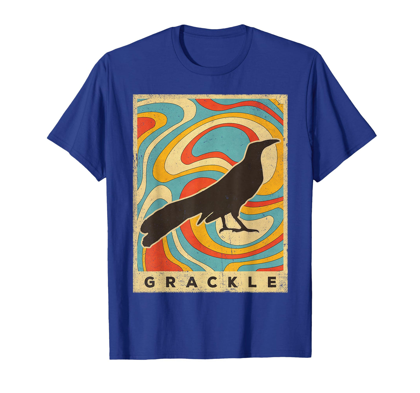 Vintage Grackle Bird Lover Animal Retro Style T-Shirt