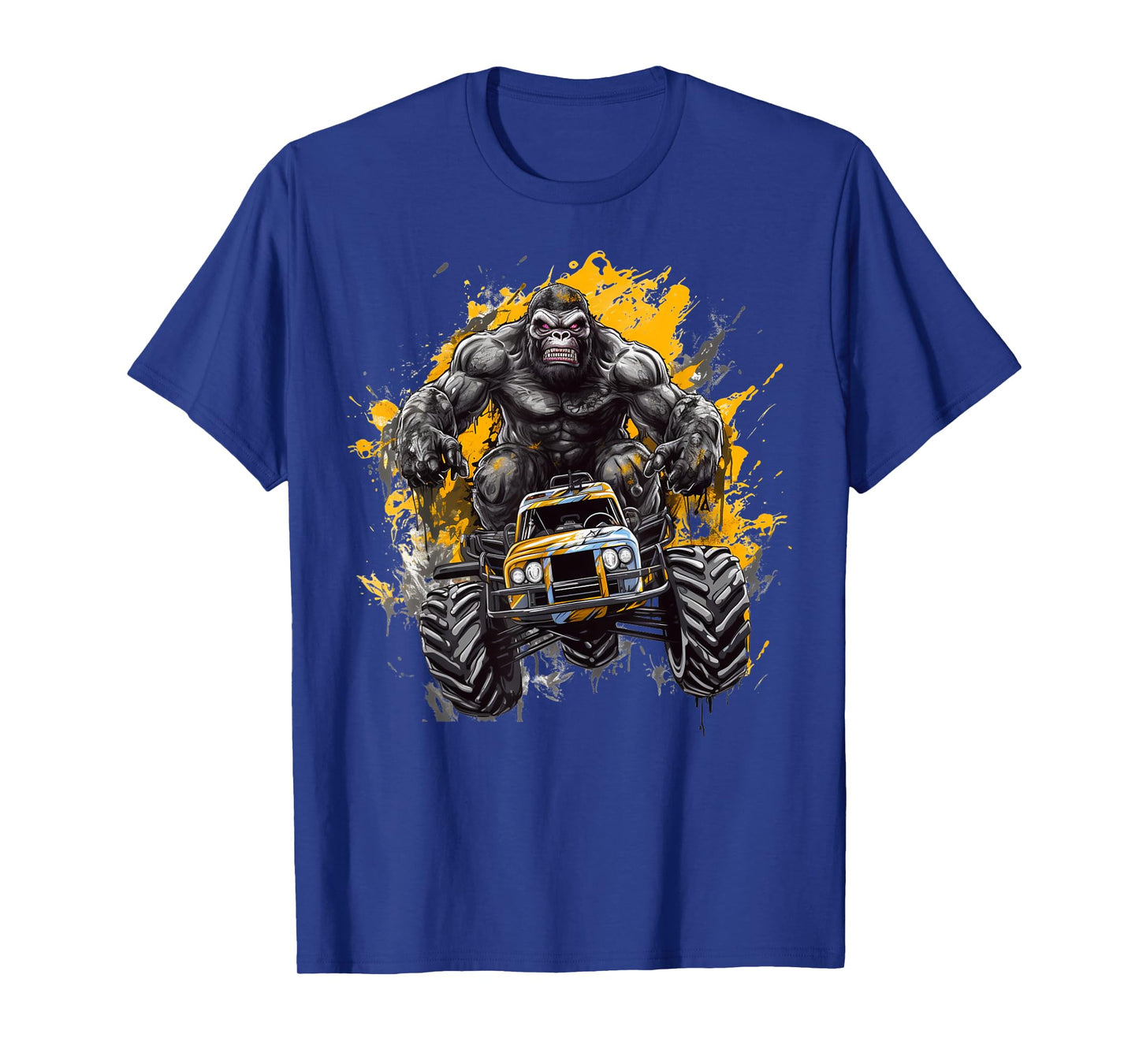 Sasquatch Riding Monster Truck Bigfoot for Boys Toddlers T-Shirt