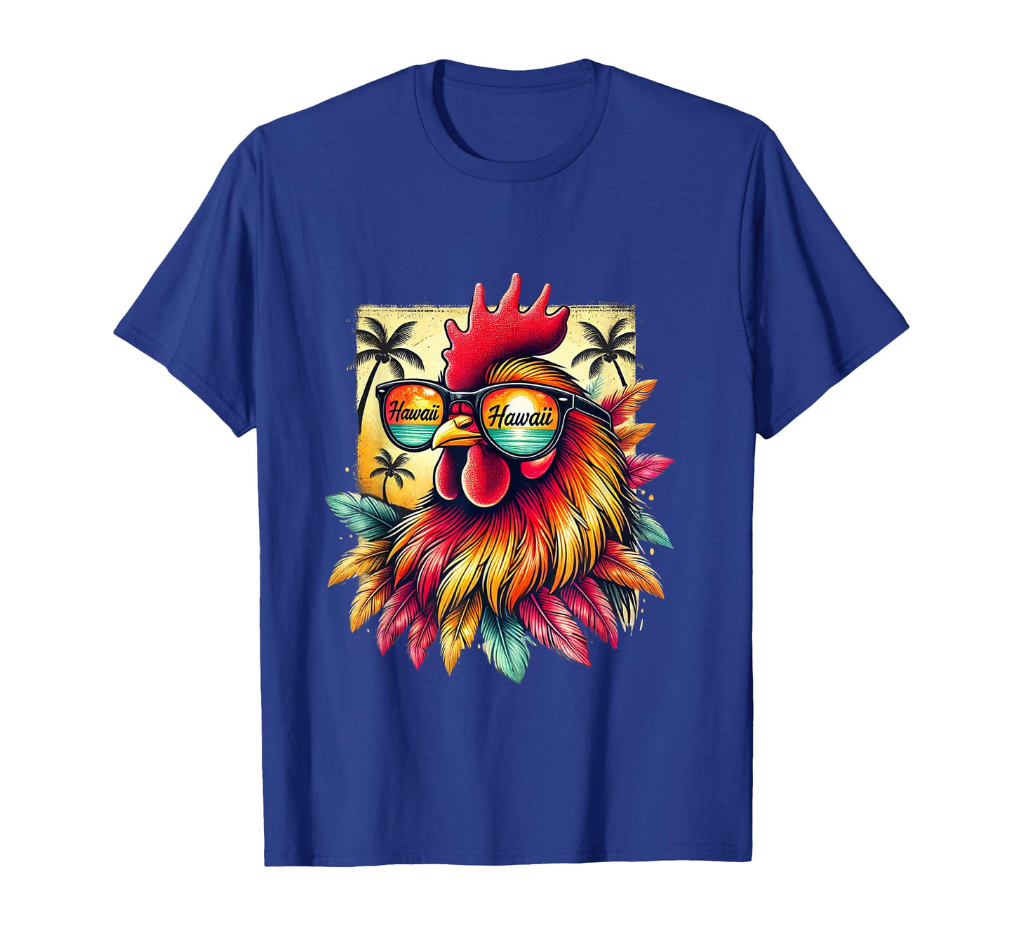 Chicken wearing Hawaii Sunglasses T-Shirt