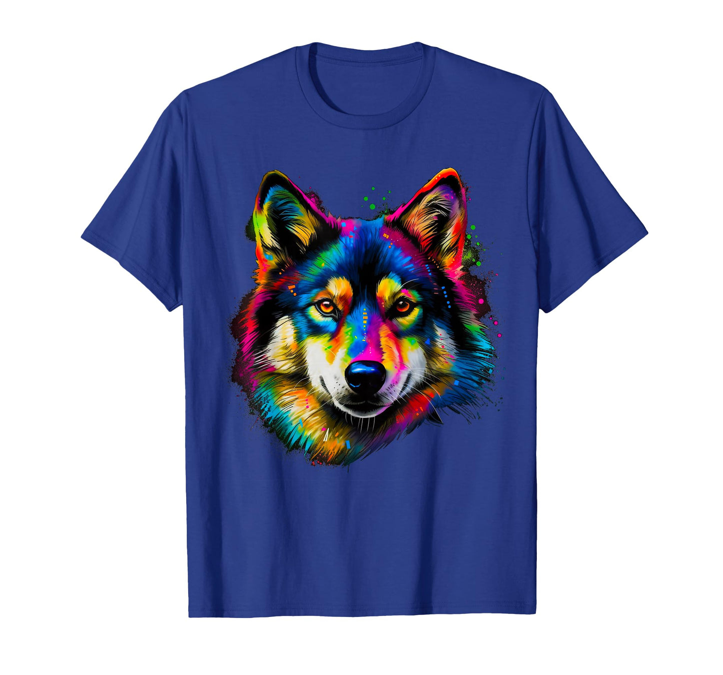 Rainbow Pop Art Alaskan Klee Kai T-Shirt