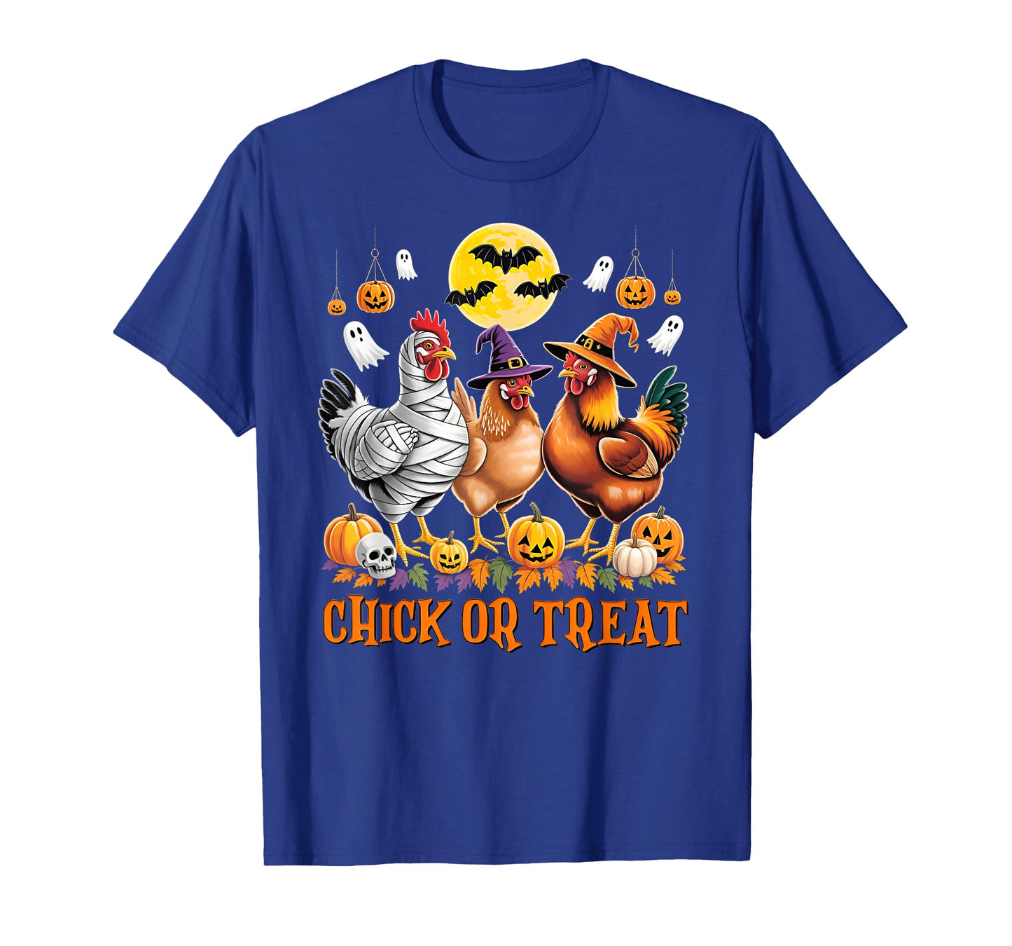 Halloween Chicken Witch Chick Or Treat Spooky Season T-Shirt