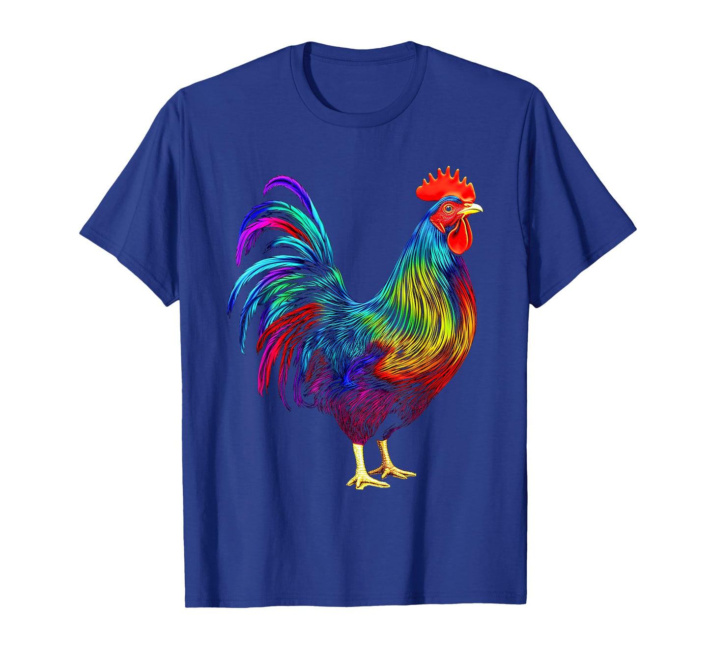 Chicken Colorful Art Animal Graphic Motif Chicken T-Shirt