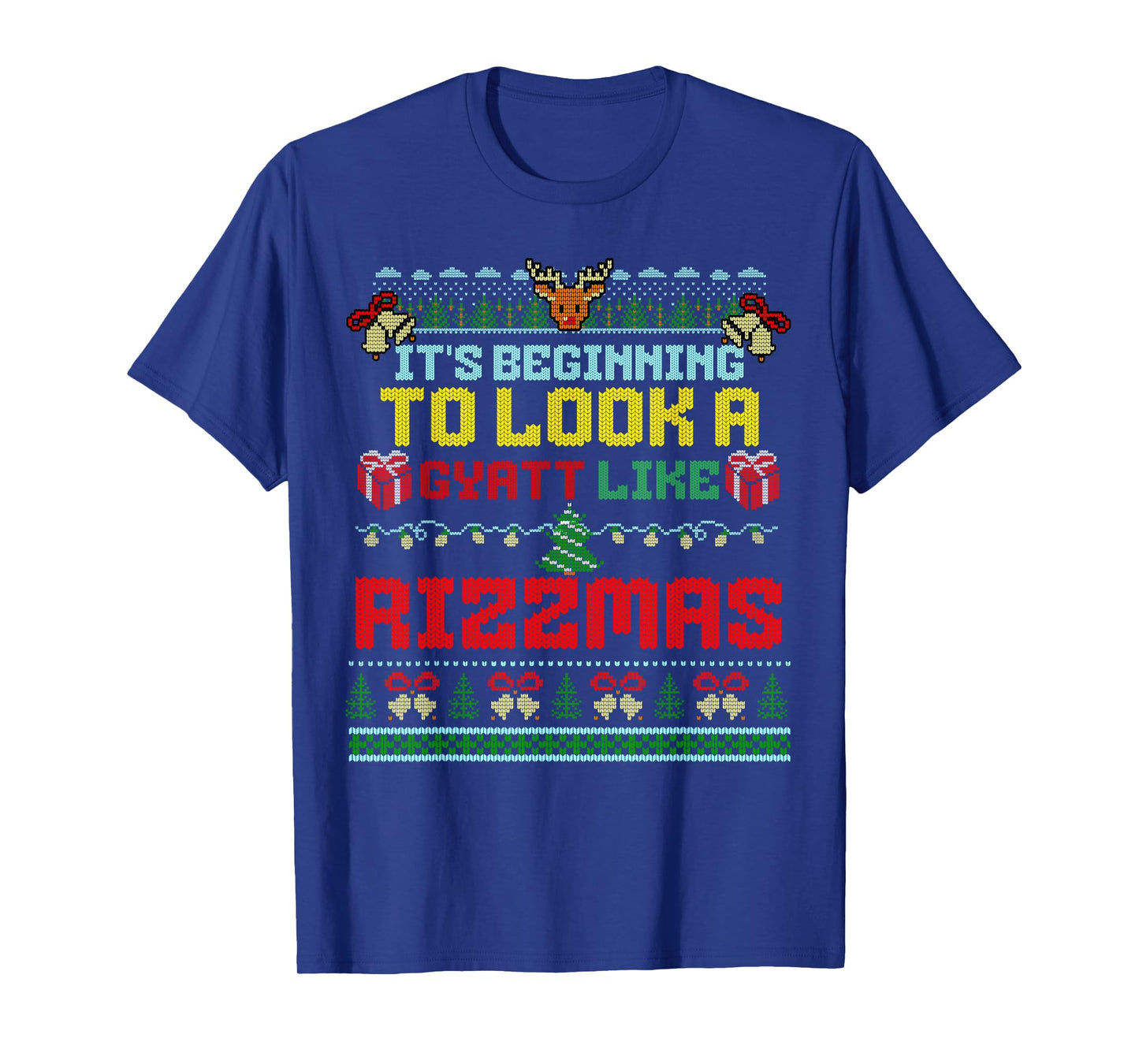 It's Beginning To Look A Gyatt Like Rizzmas Brainrot Xmas T-Shirt
