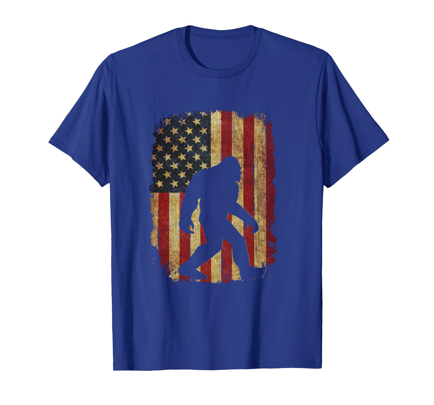 Vintage US Flag Bigfoot Tee Hide and Seek Champion Bigfoot Long Sleeve T-Shirt