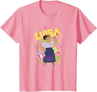 Kids Disney Encanto Luisa Strong Woman Floral Toddler Youth T-Shirt