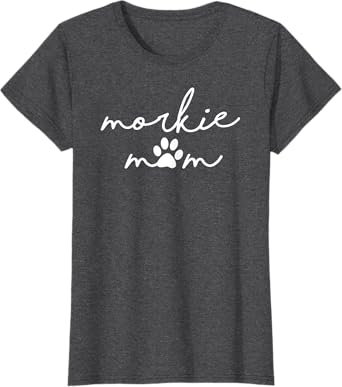 Morkie Mom Maltese Yorkie Mix Dog Mama T-Shirt