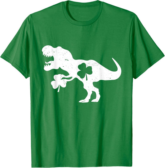 Dinosaur St Patricks Day Shirt Boys Kids Toddler Irish Trex T-Shirt