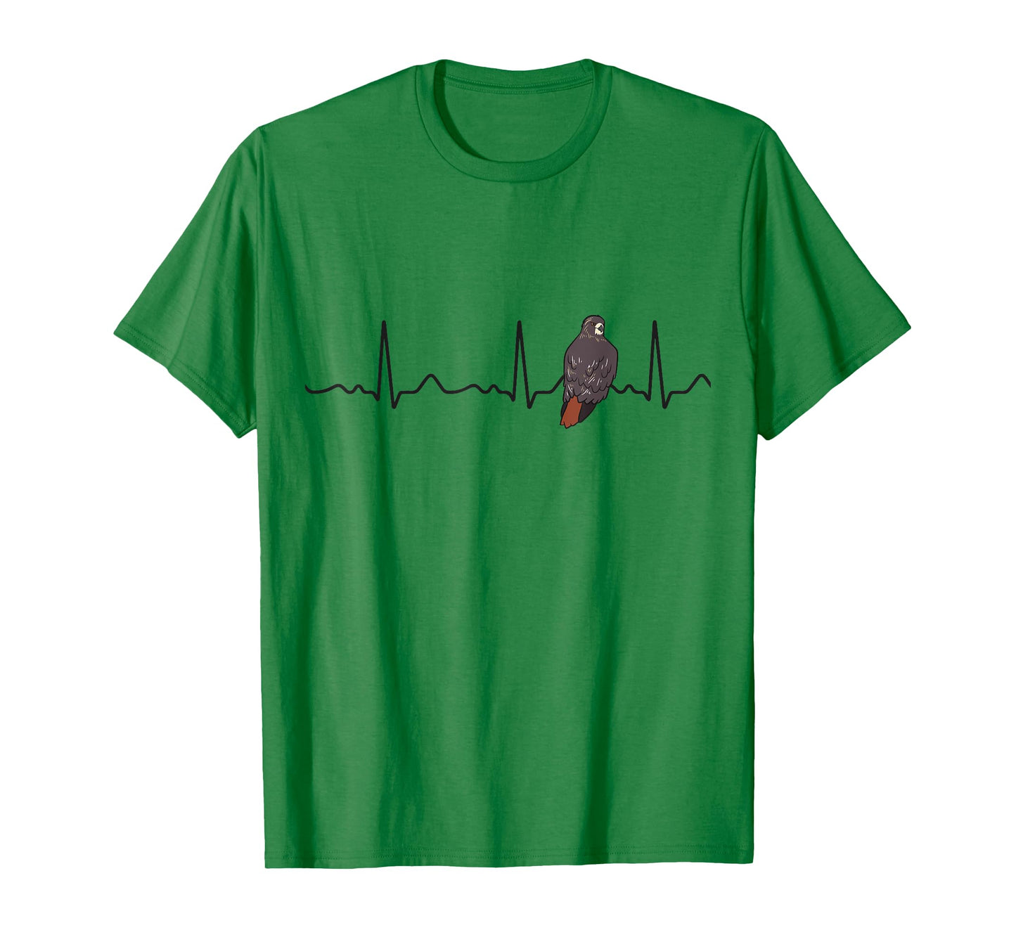 Red Tailed Hawk Heartbeat Falconry Red Tailed Hawk T-Shirt