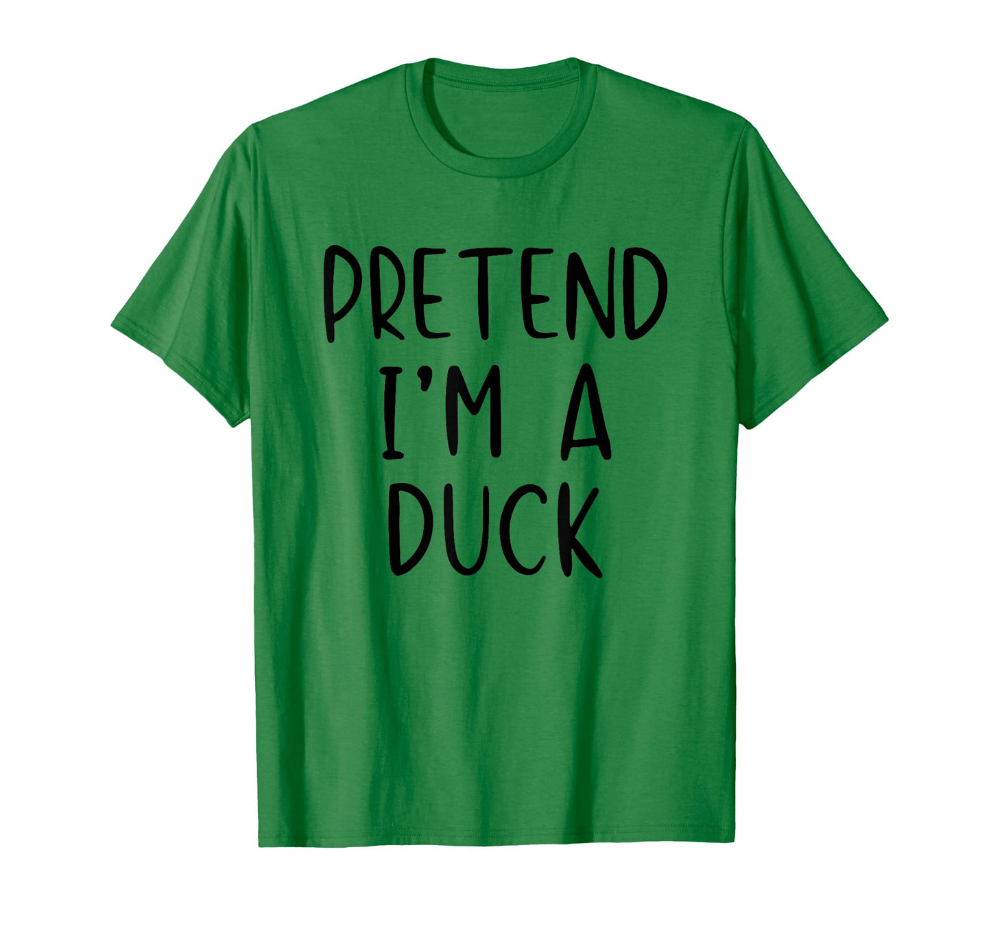 Pretend Duck Costume Halloween Lazy Funny Quick T-Shirt