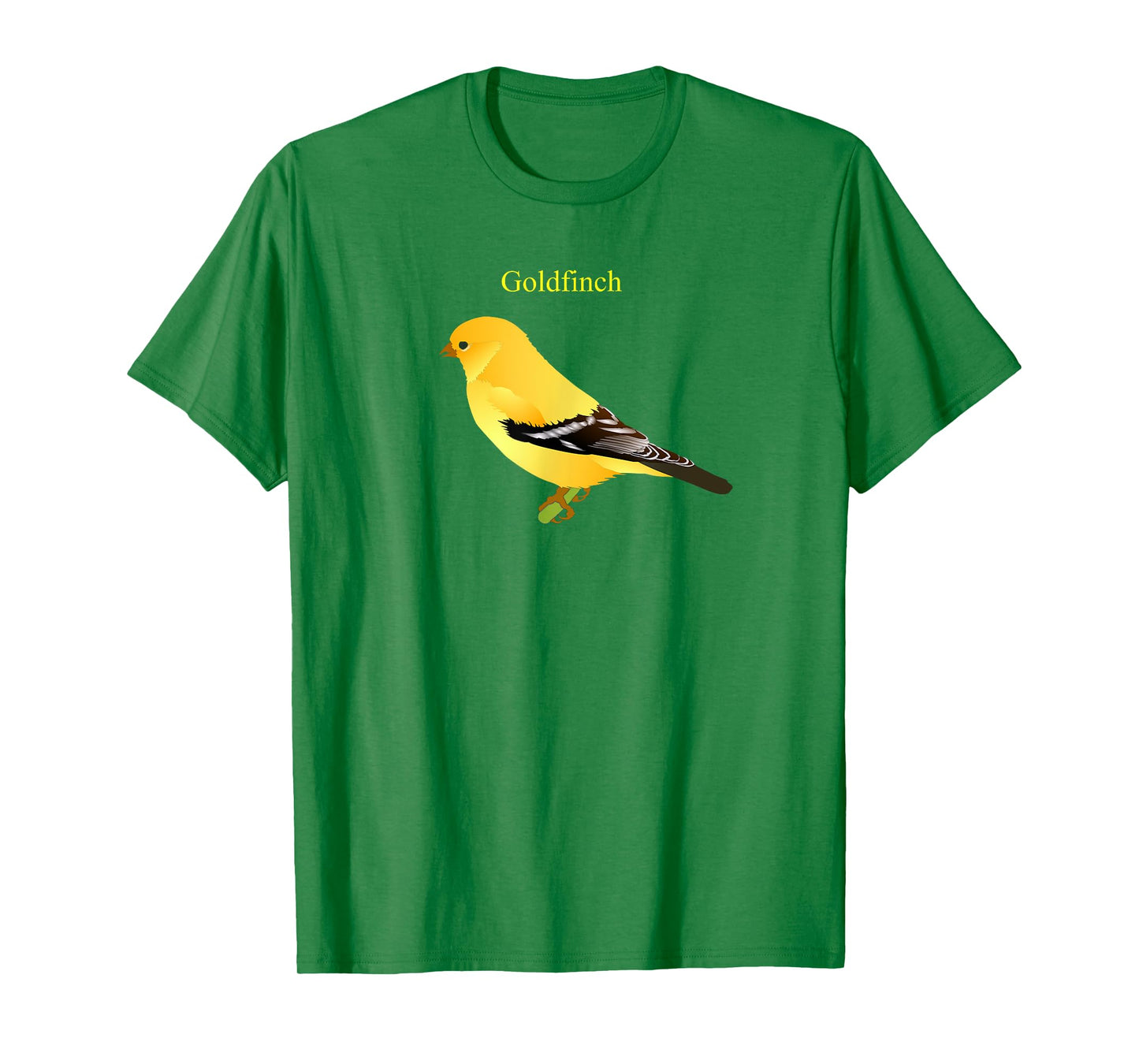 Goldfinch Songbird T-shirt Cute Yellow Bird Art T-Shirt