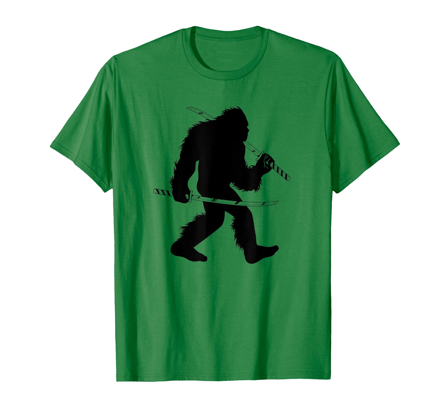 Bigfoot Samurai With Katana Japanese Sasquatch T-Shirt