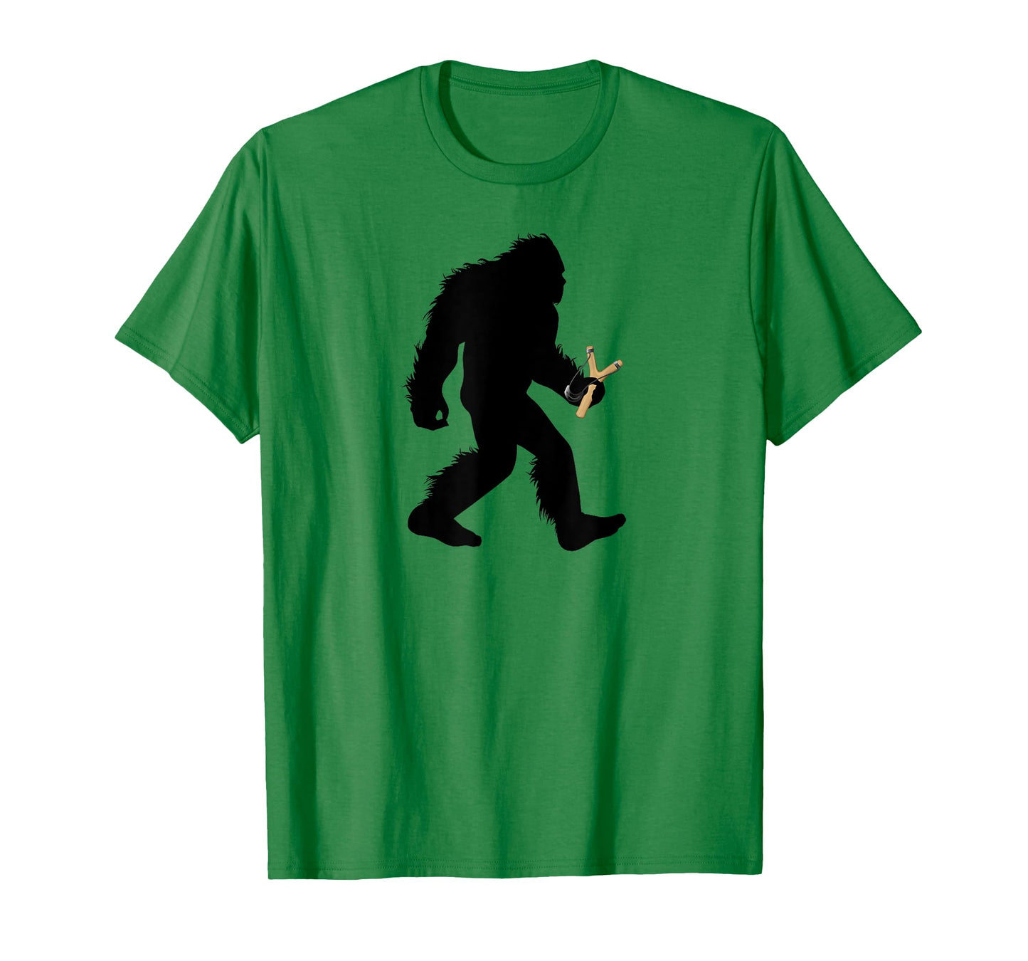 Bigfoot Slingshot T-Shirt, Sasquatch Slingshotting Tee Gift T-Shirt