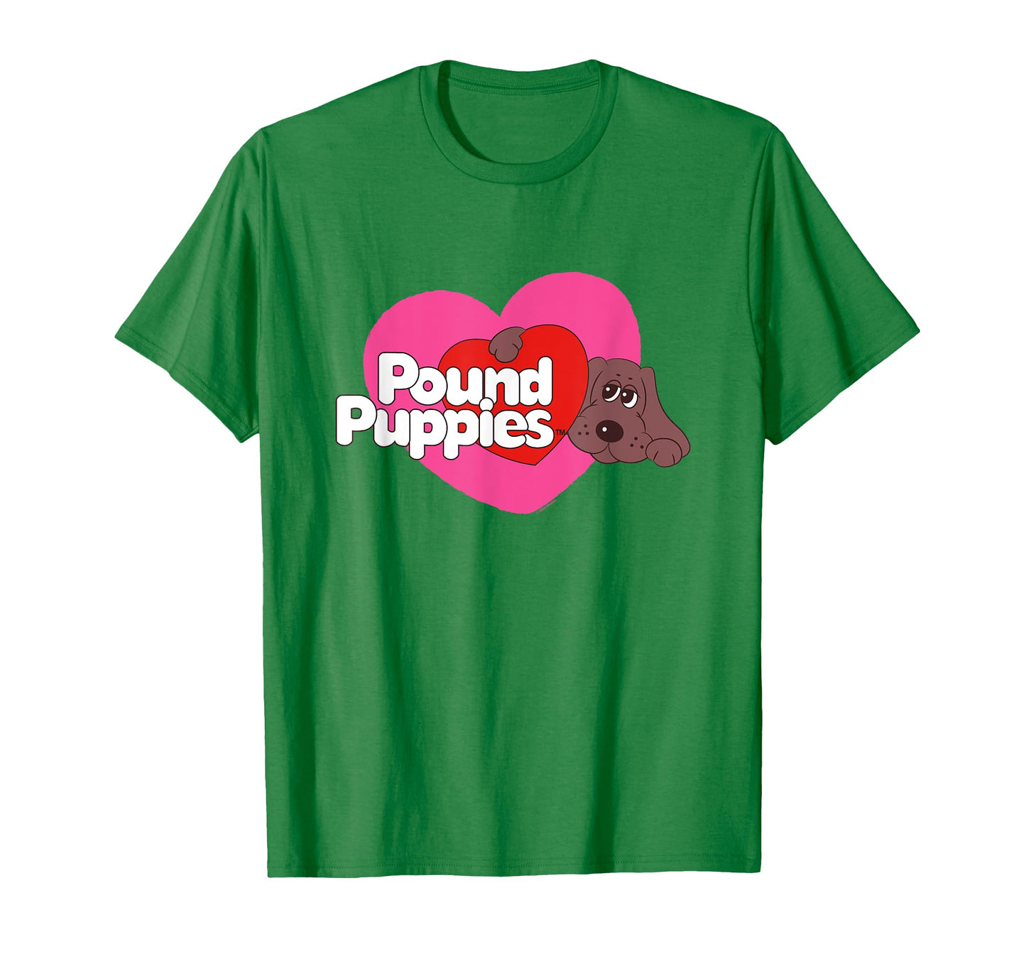 Pound Puppies Valentine's Day Cute Dog Heart Shape Big Logo T-Shirt