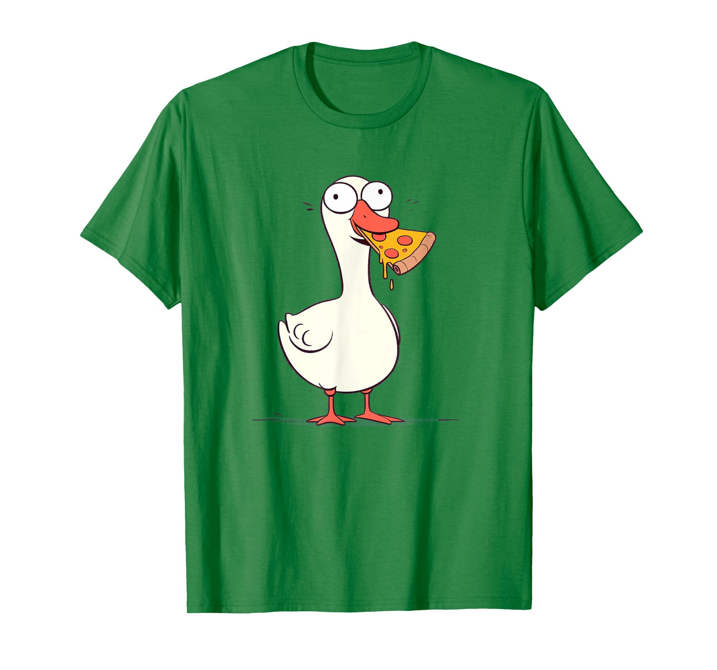 Funny Silly Goose Pizza Lover Goose Gift Foodie Silly Goose T-Shirt