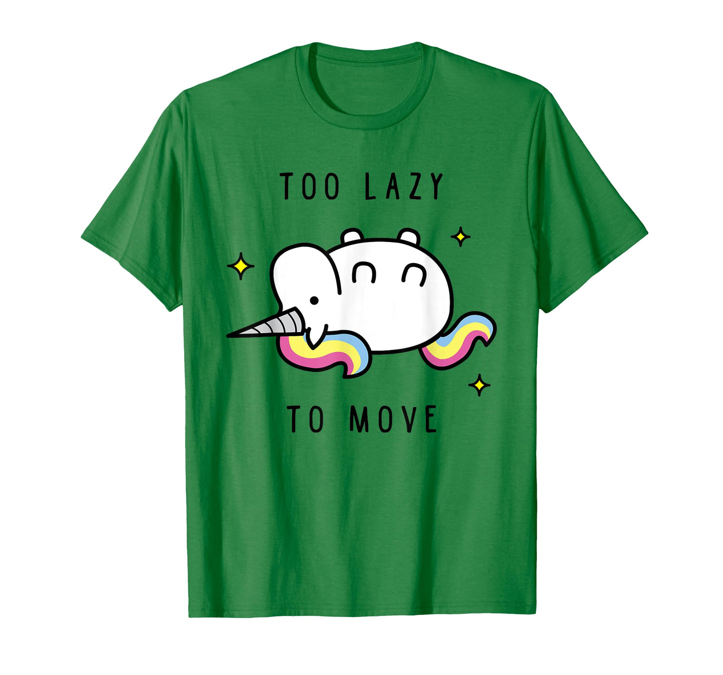 Funny Unicorn Too Lazy To Move TShirt, Unicorn Tee