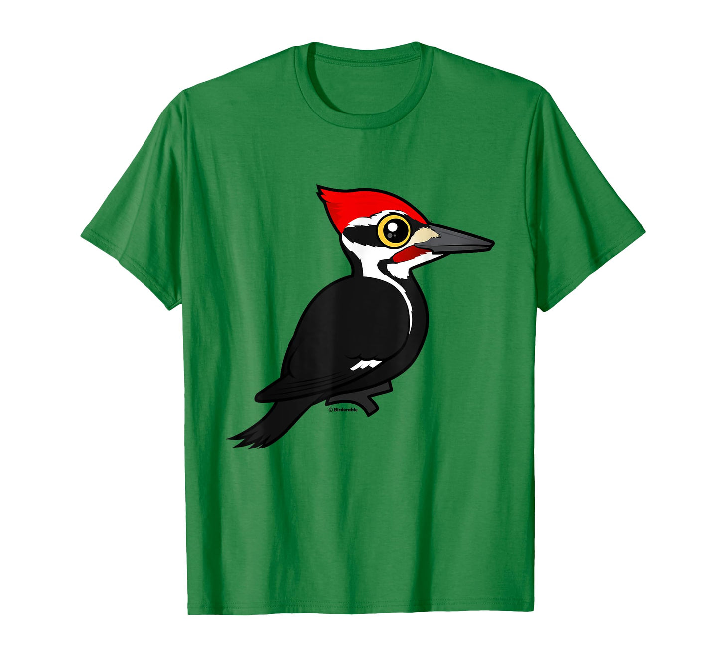 Cute Cartoon Pileated Woodpecker Birder Bird Lover Gift Idea T-Shirt