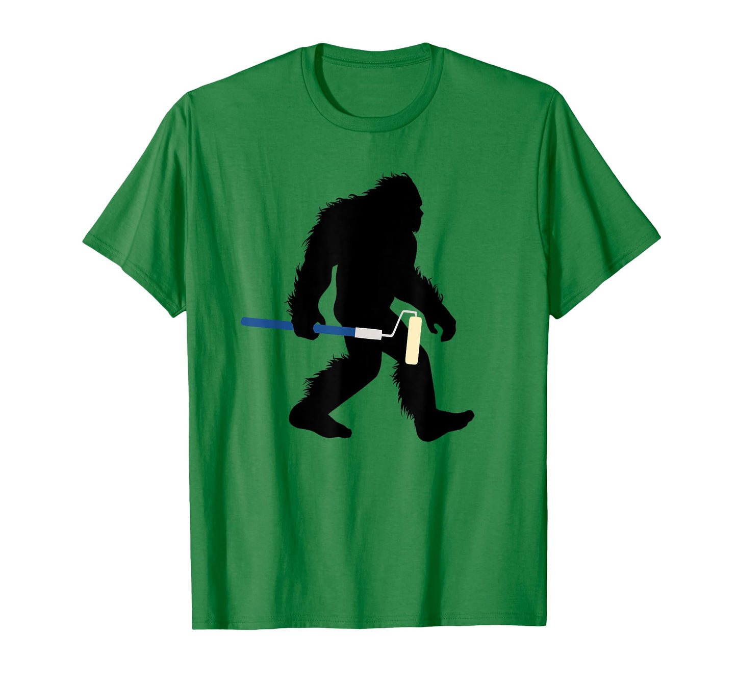 Bigfoot With Paint Roller Sasquatch Home Painter T-Shirt